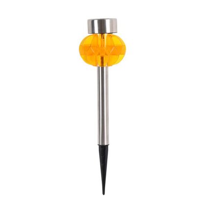 SOLAR LIGHT 8X34CM PLASTIC/STAINLESS 3XASSORT