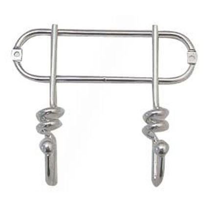 hanger 2 hooks twist 16,5 x 13,5 cm
