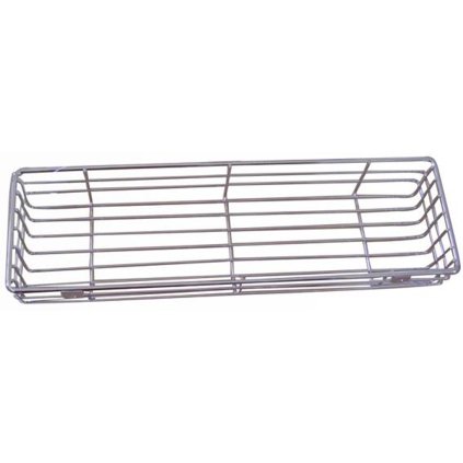 rectangular wire shelf 40 x 12 x 6 cm