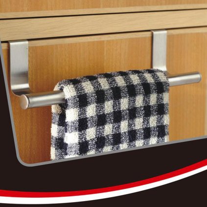Towel holder, hanging, stainless steel, 23,5 x 8 x 6 cm