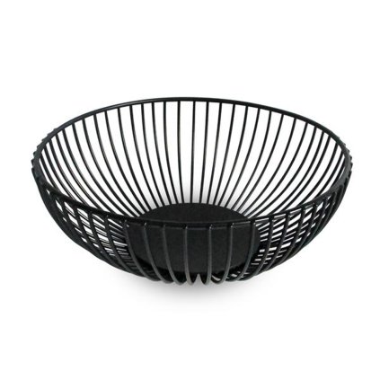 FRUIT BOWL "KITCHISIMO" WIRE BLACK 18X8,5X6CM