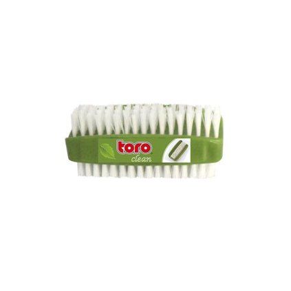 Double-sided brush 9 cm TORO green-white