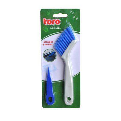 TORO grout cleaning brush with scraper