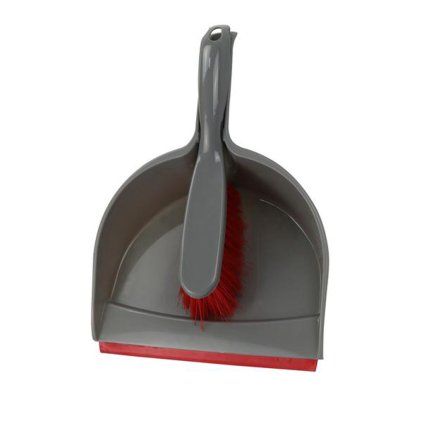 TORO Dustpan and Brush, Grey