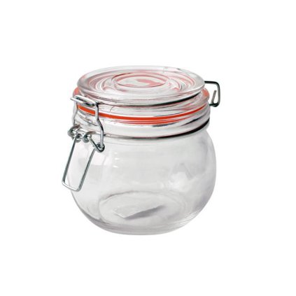 GLASS JAR, SNAP CLOSURE, 450ML