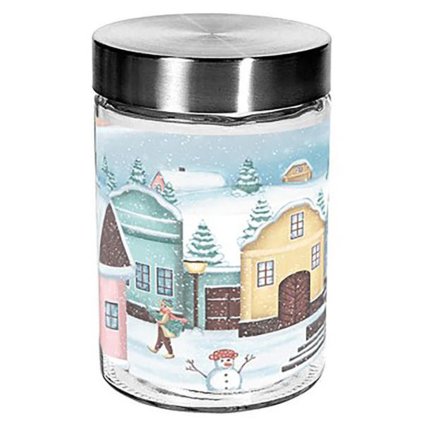 CANDY JAR GLASS 1,1L, 11,6X17,5CM VILLAGE