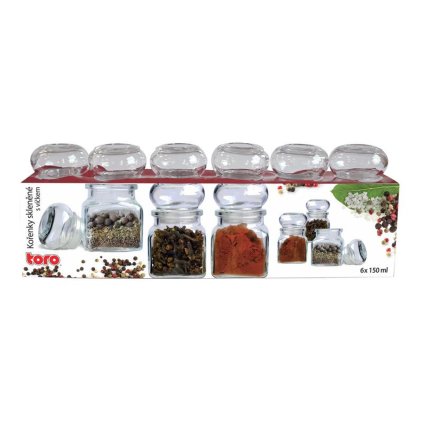 Spout 150 ml, glass, clear, 6 pcs