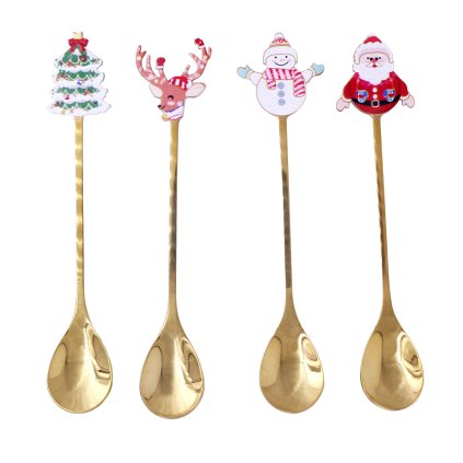 TEASPOON CHRISTMAS DESIGN MIX 13,9X2,3CM GOLD
