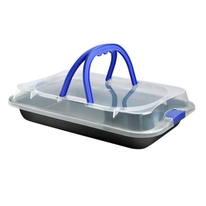 TORO baking tray with plastic lid, 23 x 36 x 4, 5 cm