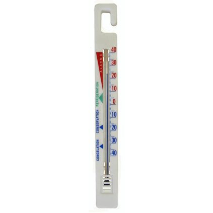 Refrigerator thermometer, - 40 °C to + 40 °C, 15,4 x 1,7 x 0,5 cm
