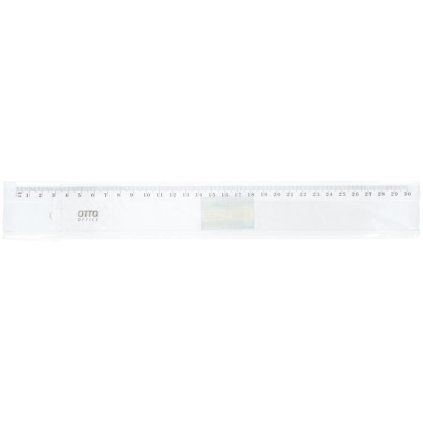 RULER TRANSPARENT 30CM, PLASTIC