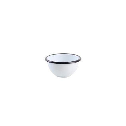 ENAMEL BOWL 11 CM, WHITE