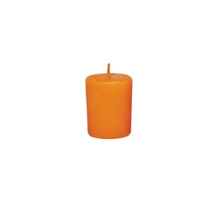 Orange scented candle, 4 x 4, 9 cm