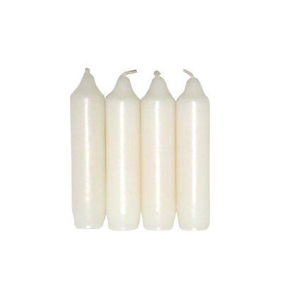 ADVENT CANDLE WHITE, 4PCS