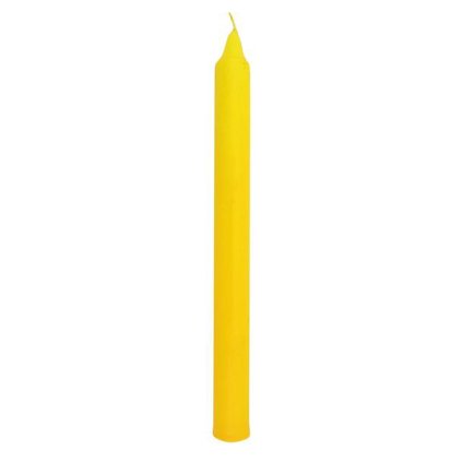 TABLE CANDLE BISTRO YELLOW, 24X2,4CM, 70G