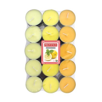 TEA LIGHT CANDLE LEMON, 30PCS