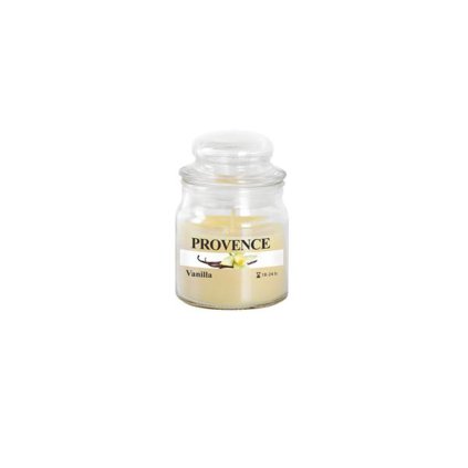 CANDLE IN GLASS WITH LID 70G, VANILLA