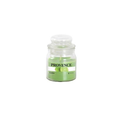 CANDLE IN GLASS WITH LID 70G, LIME