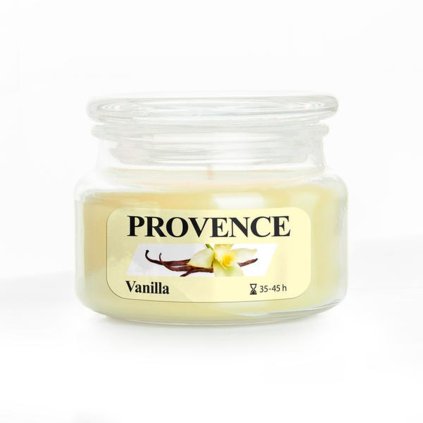 CANDLE IN GLASS WITH LID 200G VANILLA