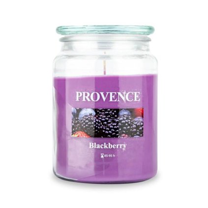 CANDLE IN GLASS WITH LID 510G BLACKBERRY,1 WICK
