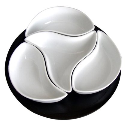 Set of bowls "WINDOW", ceramic, 4 pcs