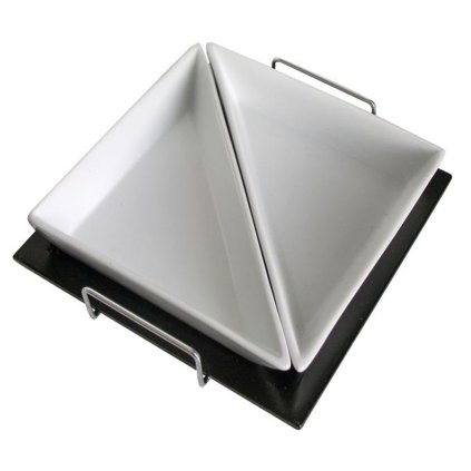 Set of triangular bowls, 2 pcs