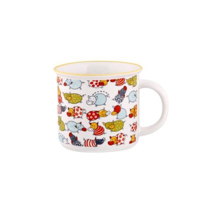 MUG "ANIMALS" 9,4X7,2X8,7CM, 350ML, ASSORT
