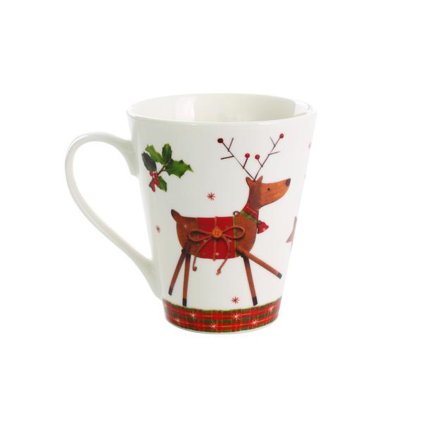 CHRISTMAS MUG "REINDEER" 310ML, CERAMIC