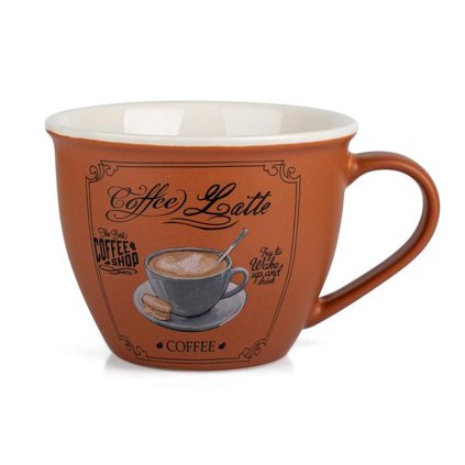 COFFEE MUG 500ML CERAMIC 2 ASSORT