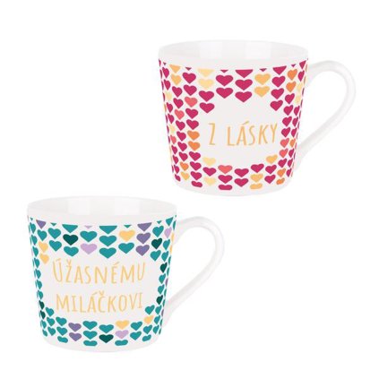 SET OF 2 MUGS FOR A WONDERFUL SWEETHEART, FROM LOVE 400ML