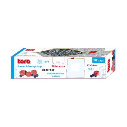 Freezer storage bag, 10 pcs, 28 x 27 cm