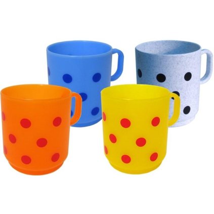 Mug matt with print mix of colours 2,5dl