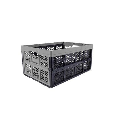 KEEEPER plastic folding crate 32L grey