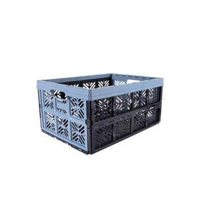 KEEEPER plastic folding crate 32L blue