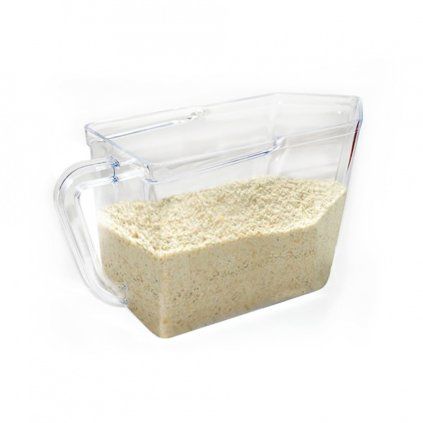 Clear plastic food storage container 1.5 l