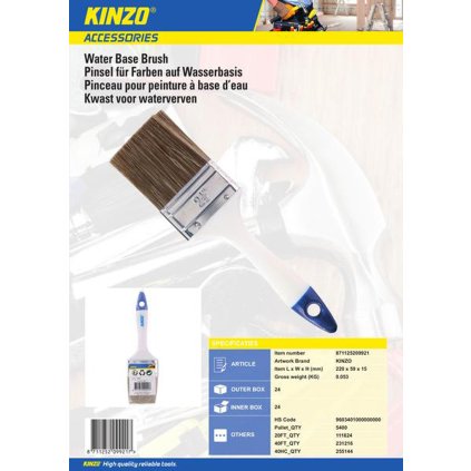 FLAT BRUSH PL 60MM