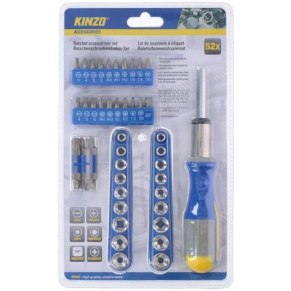 SCREWDRIVER + BIT SET 52PCS