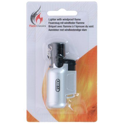 Lighter with windproof flame, assorted colours