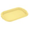 RECTANGULAR TRAY 40X27,5X2,5 CM PLASTIC, VANILLA