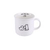 MUG DOGGY, CERAMIC 380 ML WHITE