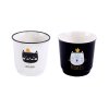 SET OF 6PCS MUGS, CERAMIC 100ML 2ASS