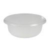 ROUND BOWL WITH SPOUT 28X11CM, 3,5L, TRANSPARENT