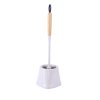 TOILET BRUSH SET WITH BOWL 43X12X12CM BAMBOO.HAND