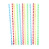 REUSABLE DRINKING STRAWS 12PCS PLASTIC 6AS