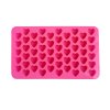 SILICONE MOULD FOR HEARTS 55PCS WITH PIPETTE, PINK