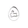 TORO Easter Cookie Cutter, 6 cm Egg with Rabbit