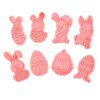EASTER PUNCH SET 8PCS 4-6CM PLASTIC