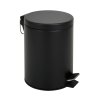 WASTE BIN, STAINLESS STEEL BLACK, 3L, 17X24CM