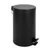 WASTE BIN, STAINLESS STEEL BLACK, 12L, 25X39CM