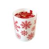 CHRISTMAS SNOWFLAKE CANDLE IN GLASS 8X9CM 206G
